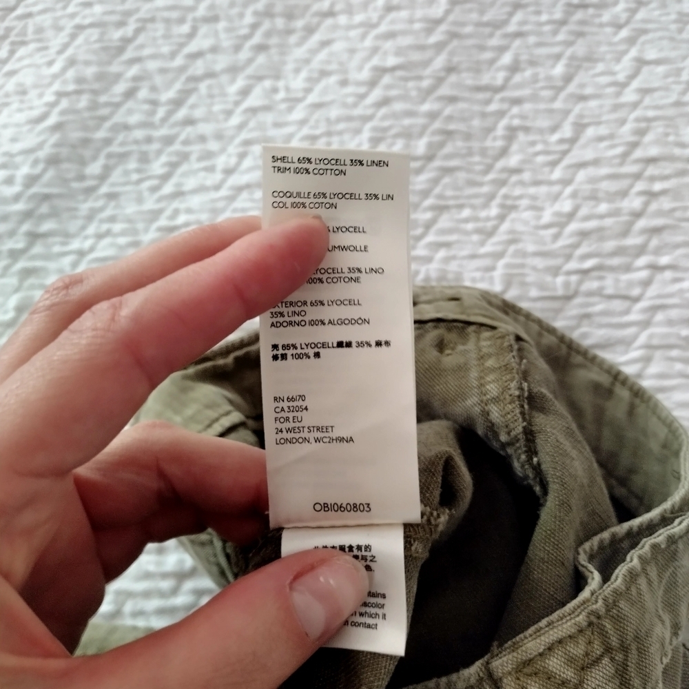 Free People Olive Green Washed Utility Jogger Pants - Picture 9 of 13